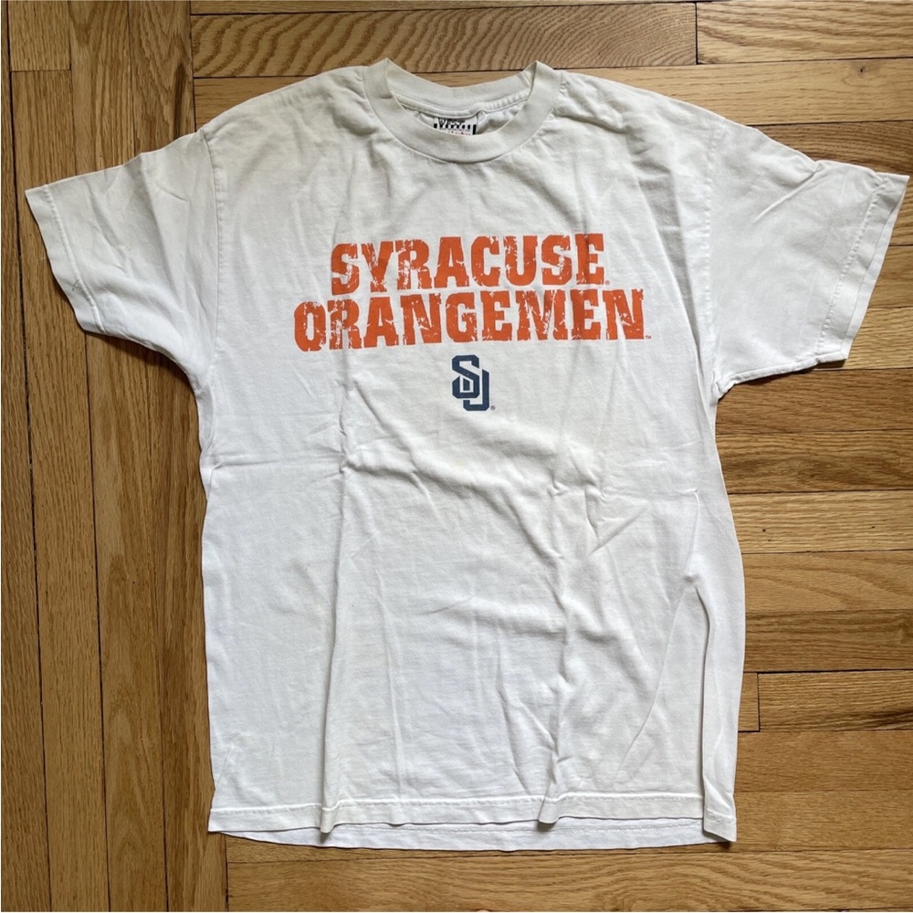 90’s Vintage NCAA Syracuse University Orangemen Athletics T Shirt large White